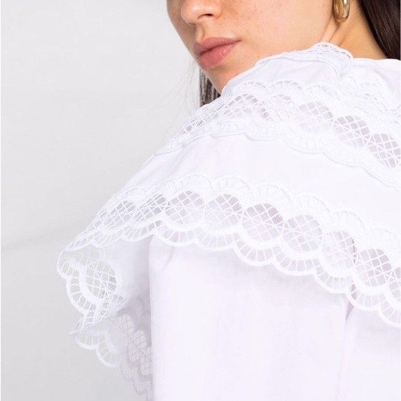 SANDRO Organic Cotton Blouse - Picture 2 of 12